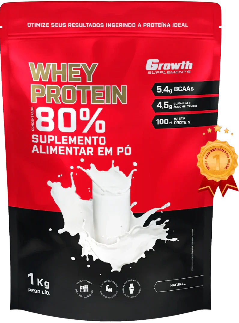 (TOP) WHEY PROTEIN CONCENTRADO (1KG) - GROWTH SUPPLEMENTS