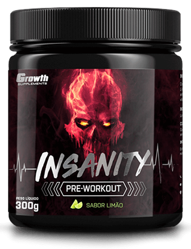 PRÉ-TREINO INSANITY 300G - GROWTH SUPPLEMENTS