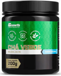 Chá verde em pó 200g instantâneo (sabor natural) - Growth Supplements