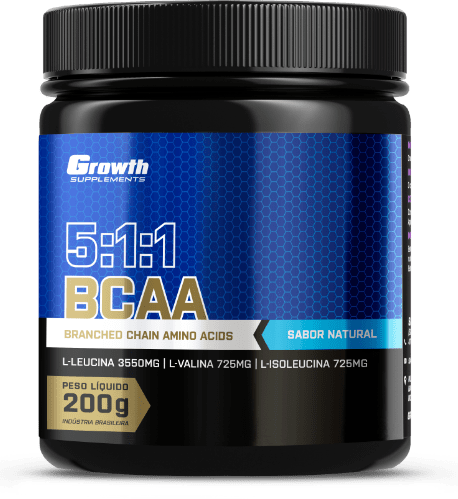 BCAA (5:1:1) (200G) (EM PÓ) - GROWTH SUPPLEMENTS