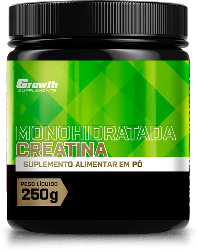 CREATINA MONOHIDRATADA 250G - GROWTH SUPPLEMENTS